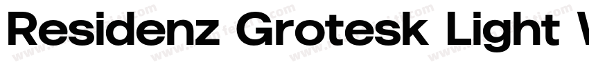 Residenz Grotesk Light Wide字体转换